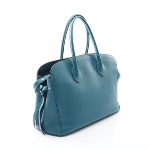 Louis Vuitton Milla Corvert Handbag Leather Blue